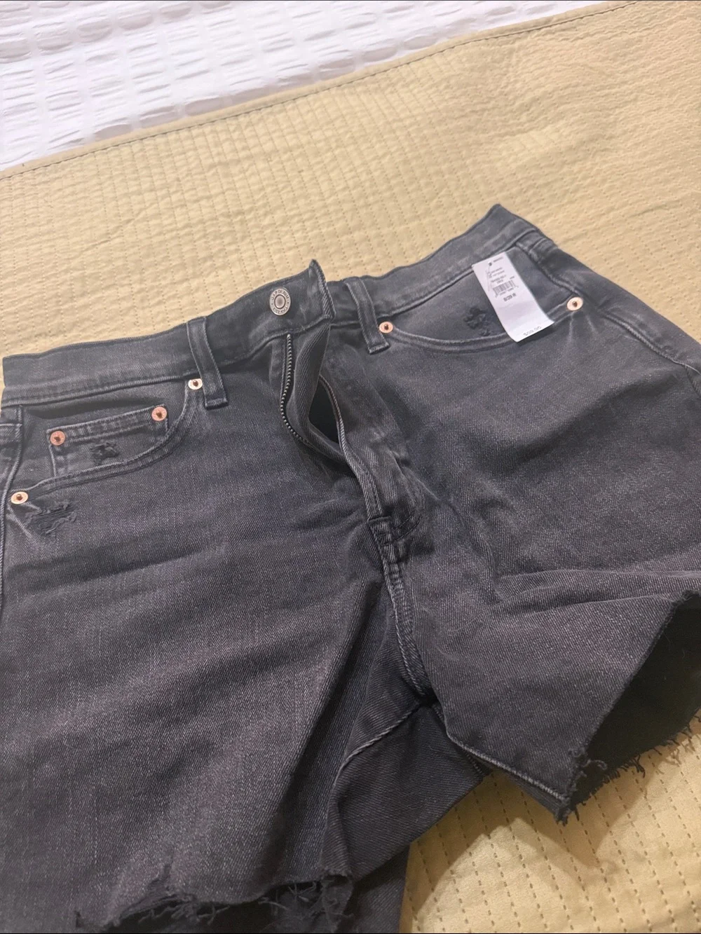 GAP Black Denim Cutoff Shorts